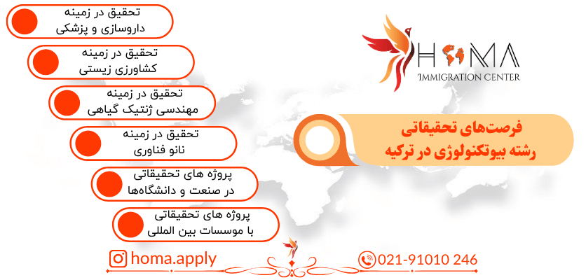 فرصت‌های تحقیقاتی در رشته بیوتکنولوژی ترکیه